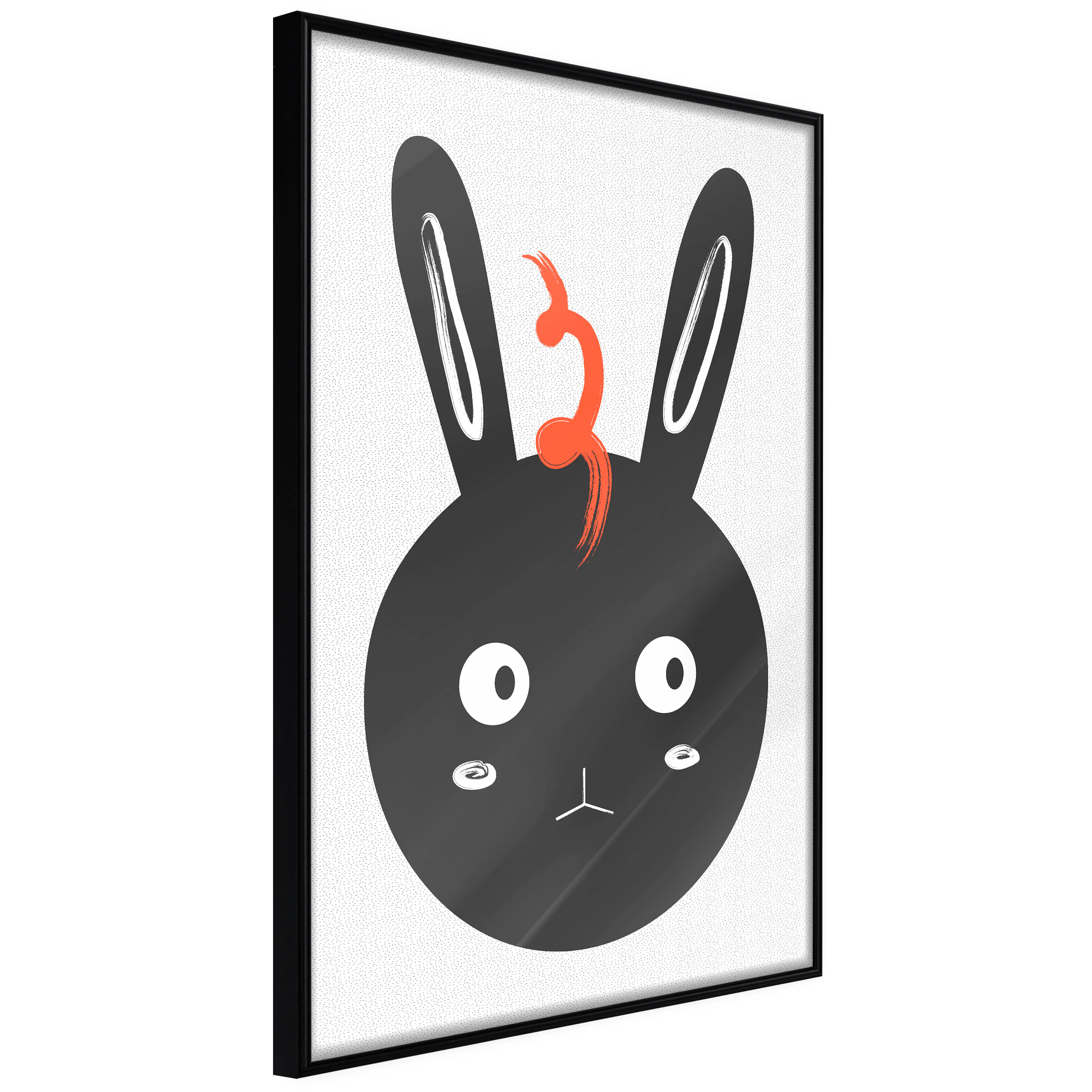 Affisch - Rabbit Sees Everything [Poster] 20x30 Svart ram, 20x30 cm