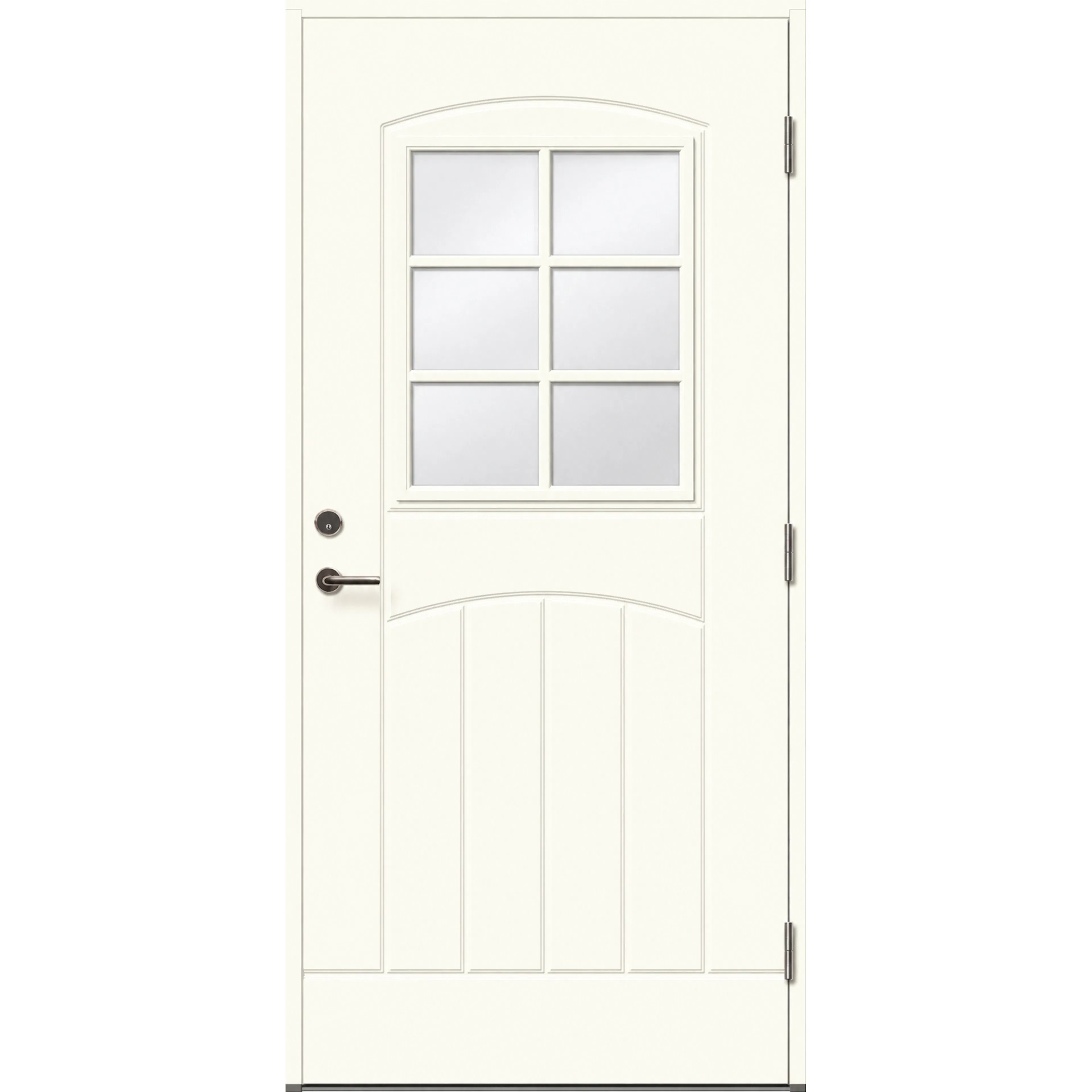 Ytterdörr Skandinaviska Dörrar Klassisk glas Helsingborg: 9x20, S-0502-Y, Vit