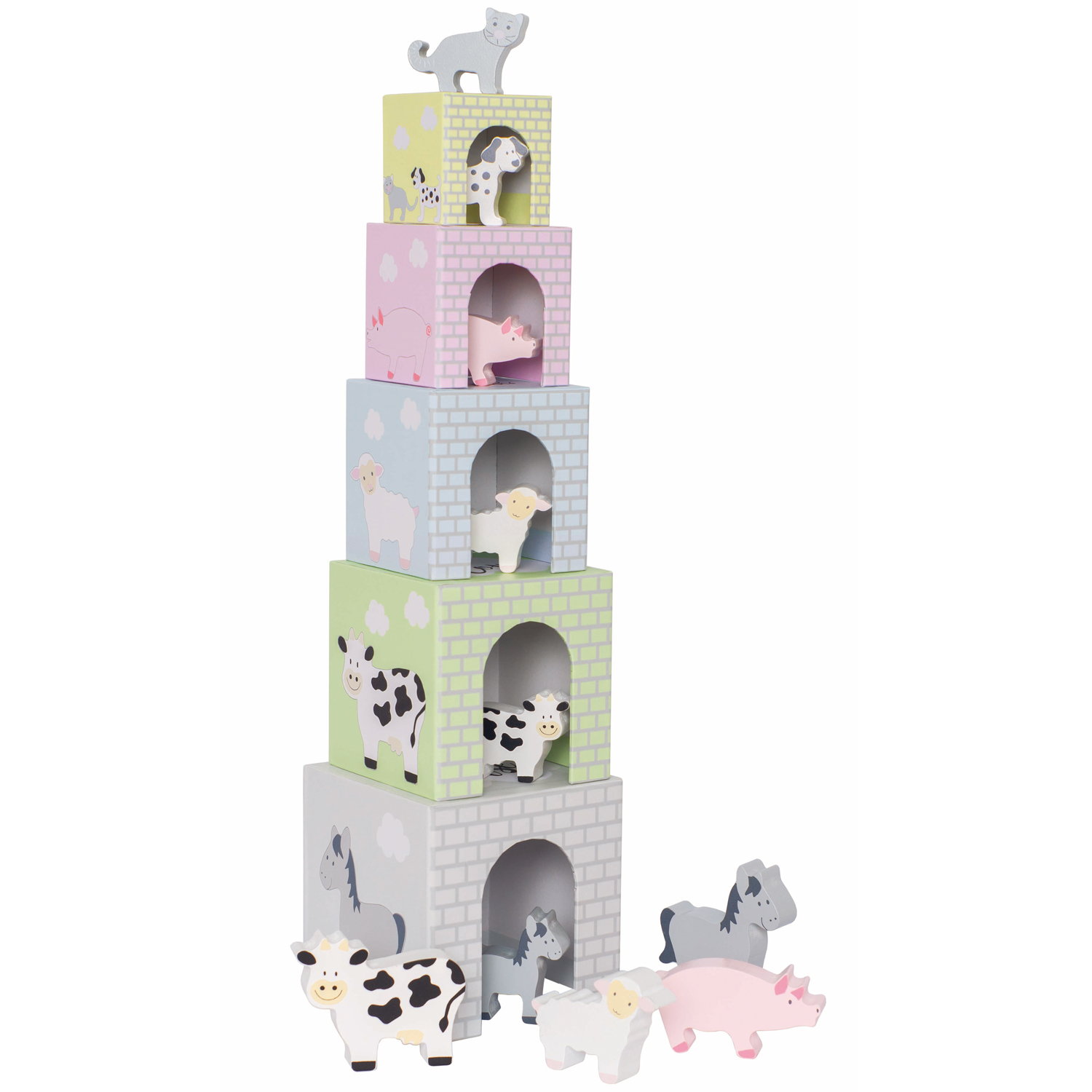 Stapelbar Kub Jabadabado Djur