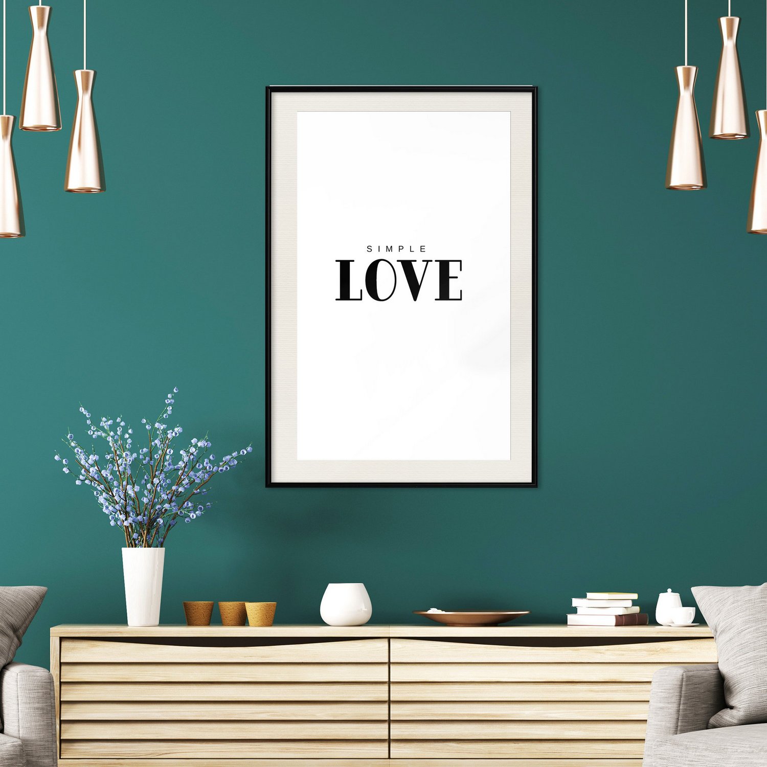 Poster Artgeist Affisch Simple Love