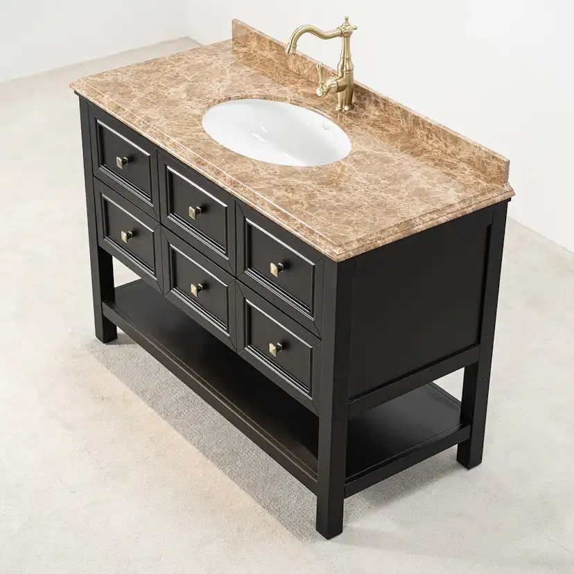 Tvättställsskåp Vesani Utah Beige Marmor