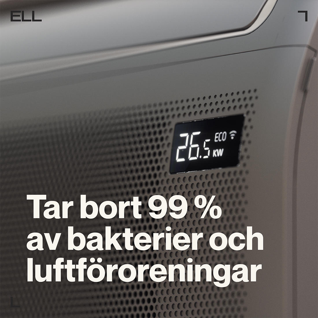 Luftvärmepump ELL Solid Dark