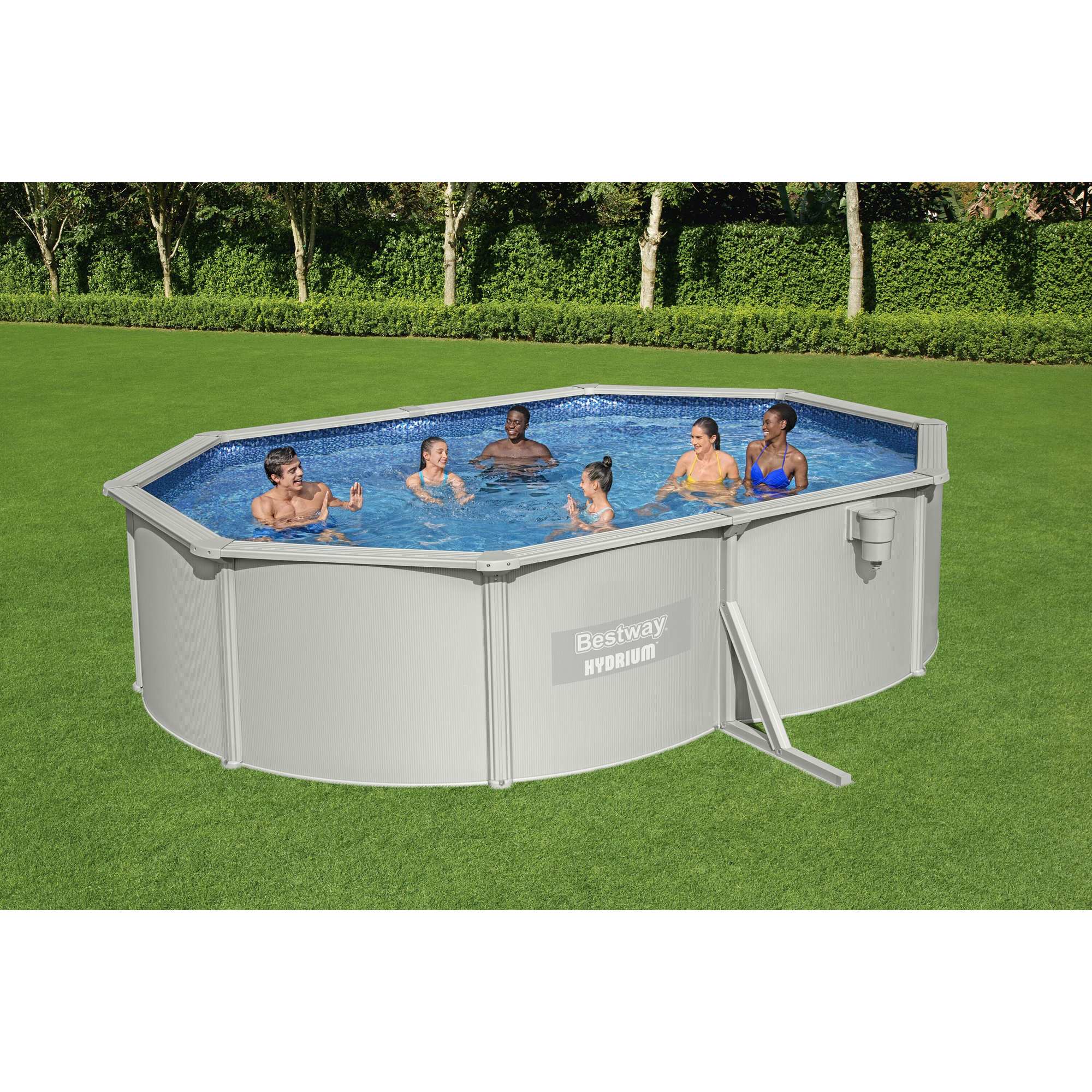 Stålväggspool Bestway Oval 5x3,6 m Hydrium