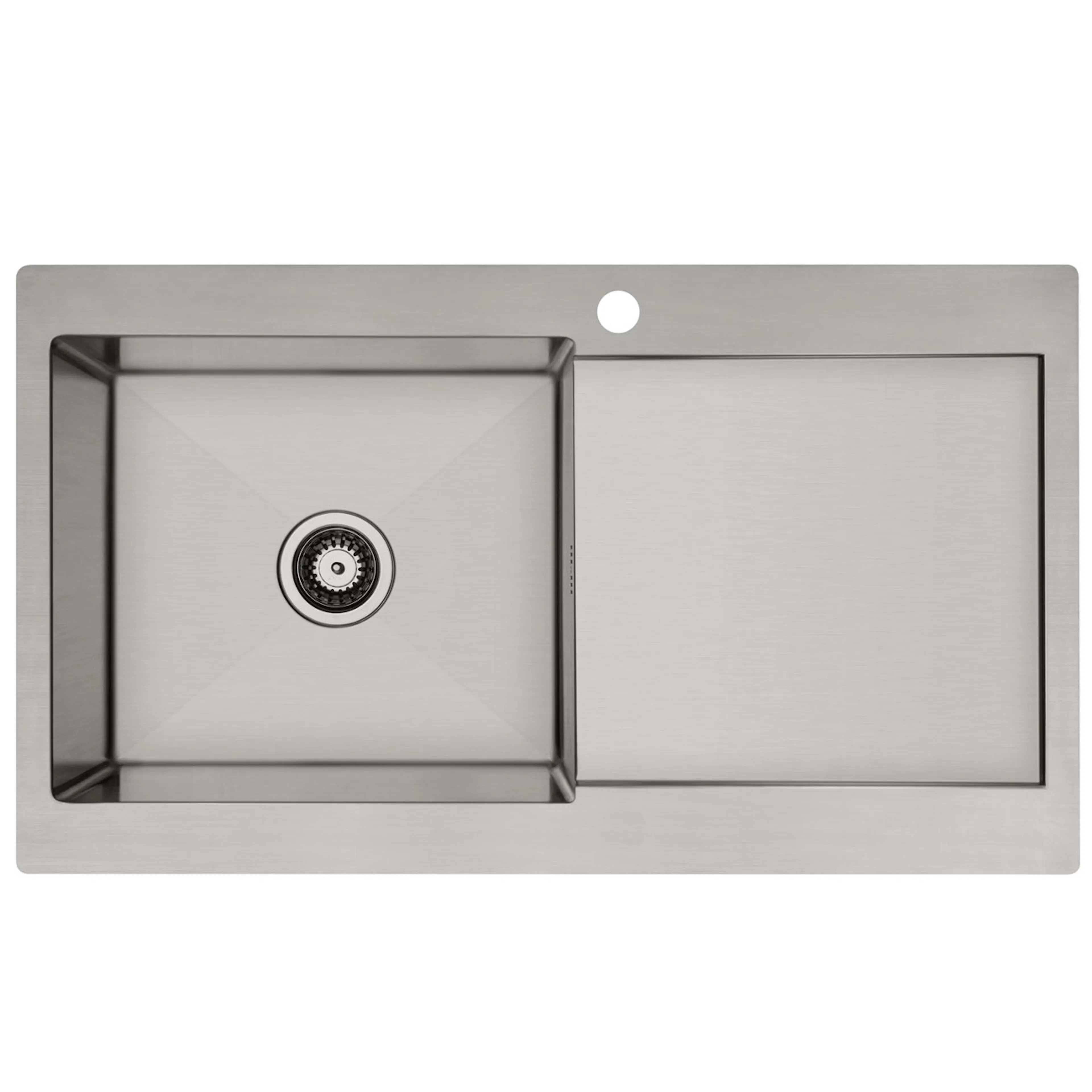 Lavabo Kubus 90 L Soft køkkenvask, Rustfrit stål Vänster