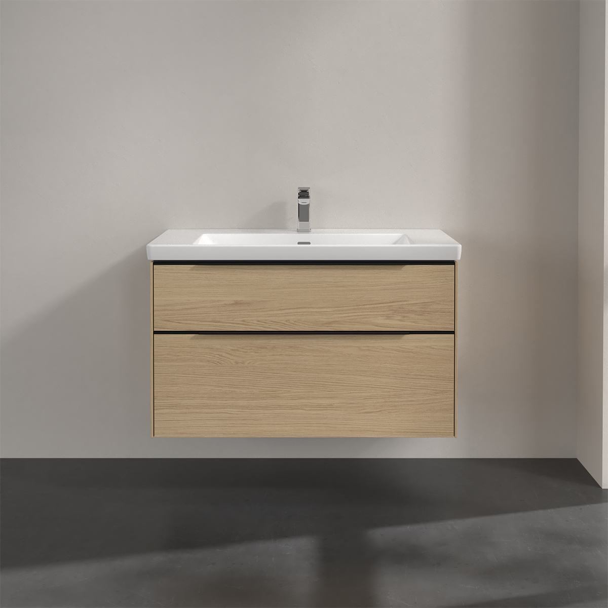 Tvättställsskåp Villeroy & Boch Subway 3.0 med 2 Lådor