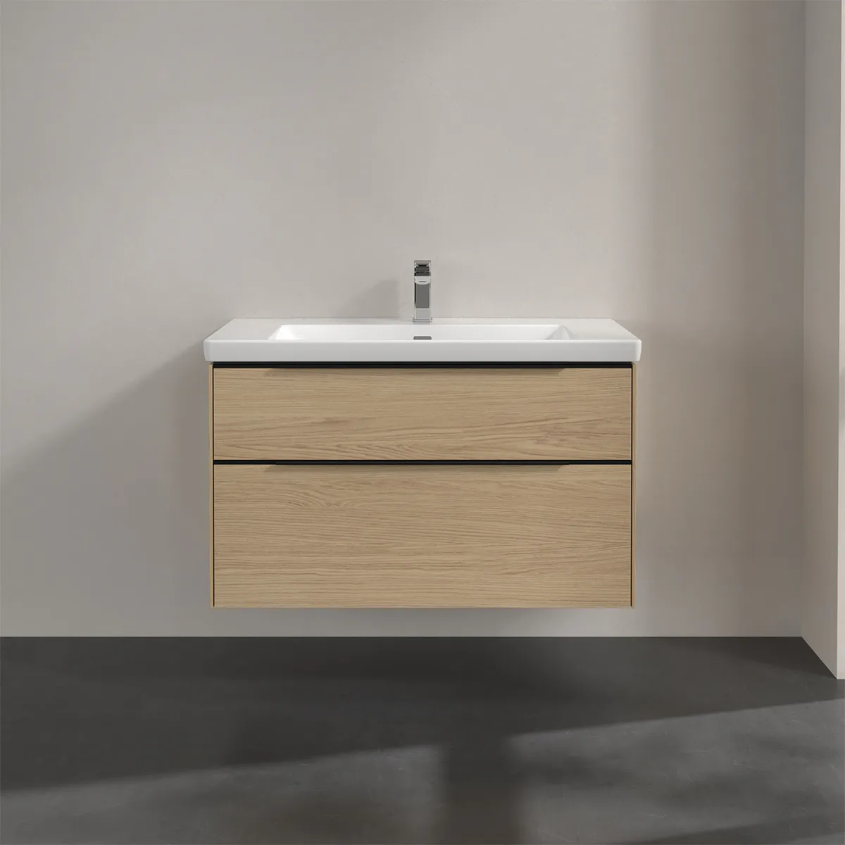 Tvättställsskåp Villeroy & Boch Subway 3.0 med 2 Lådor