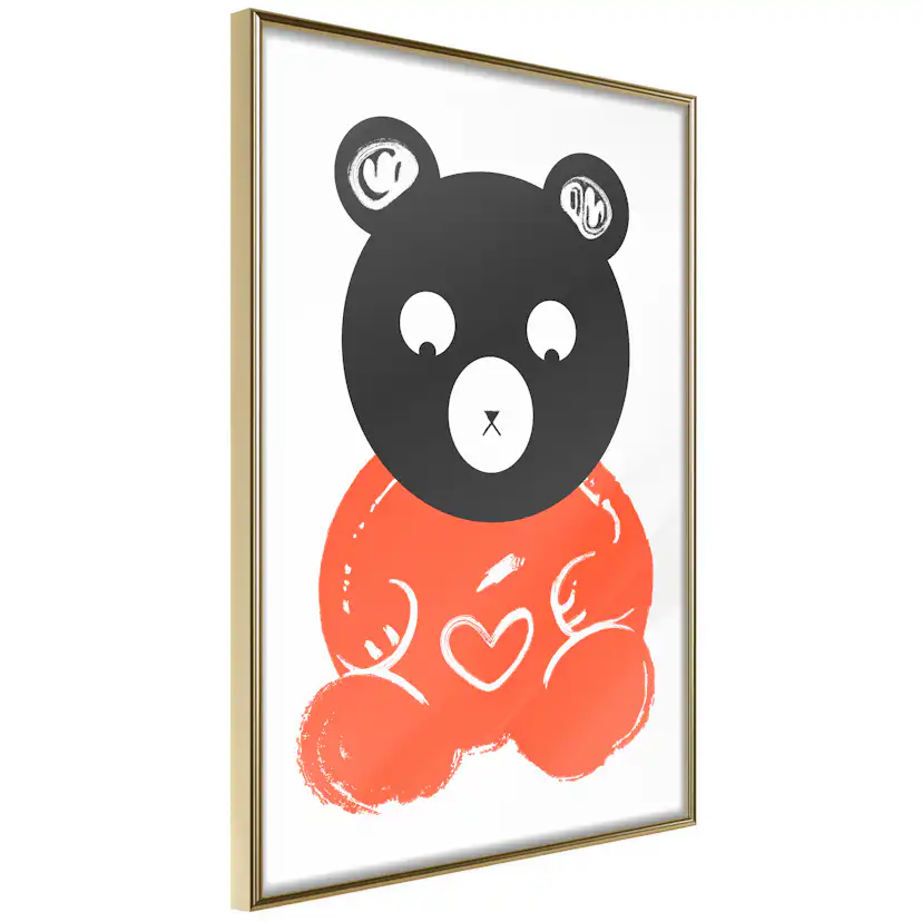 Poster Artgeist Affisch Thoughtful Bear