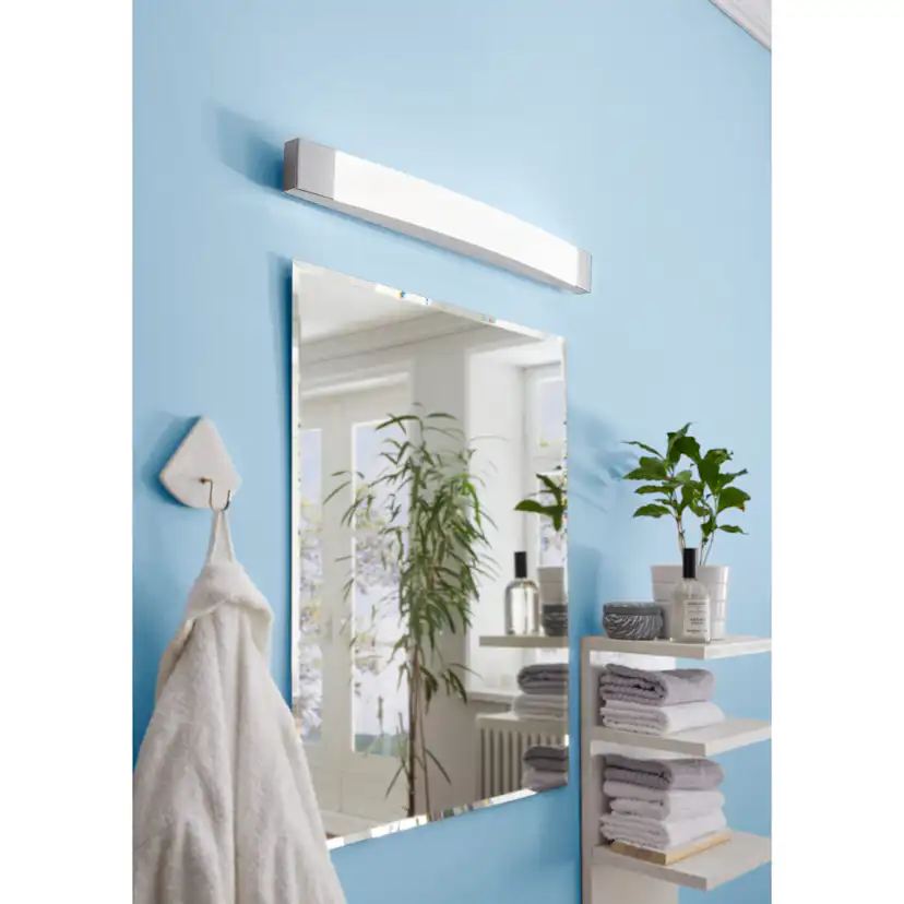 LED-SPIEGELL.L-580 CHROM/SAT.'SIDERNO' 580 mm