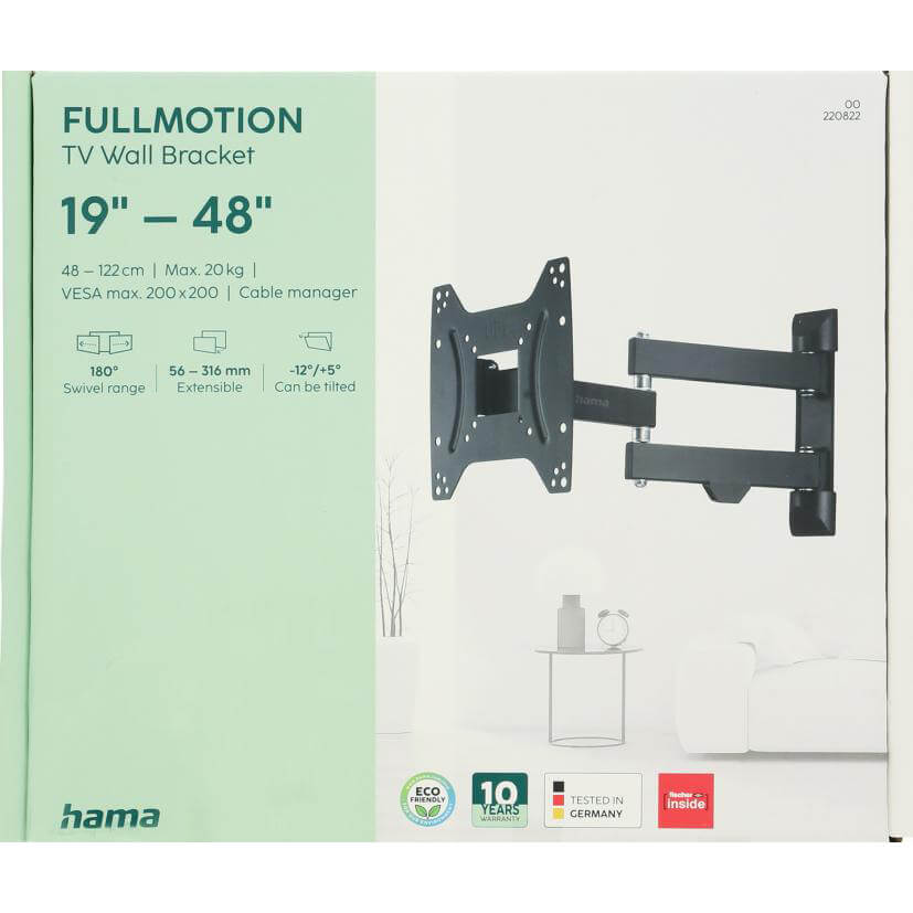 Väggfäste Hama Full Motion VESA upp till 200x200 48 tum