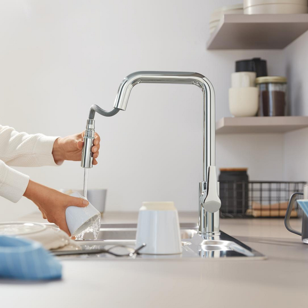Köksblandare Grohe Start med Utdragbar Pip