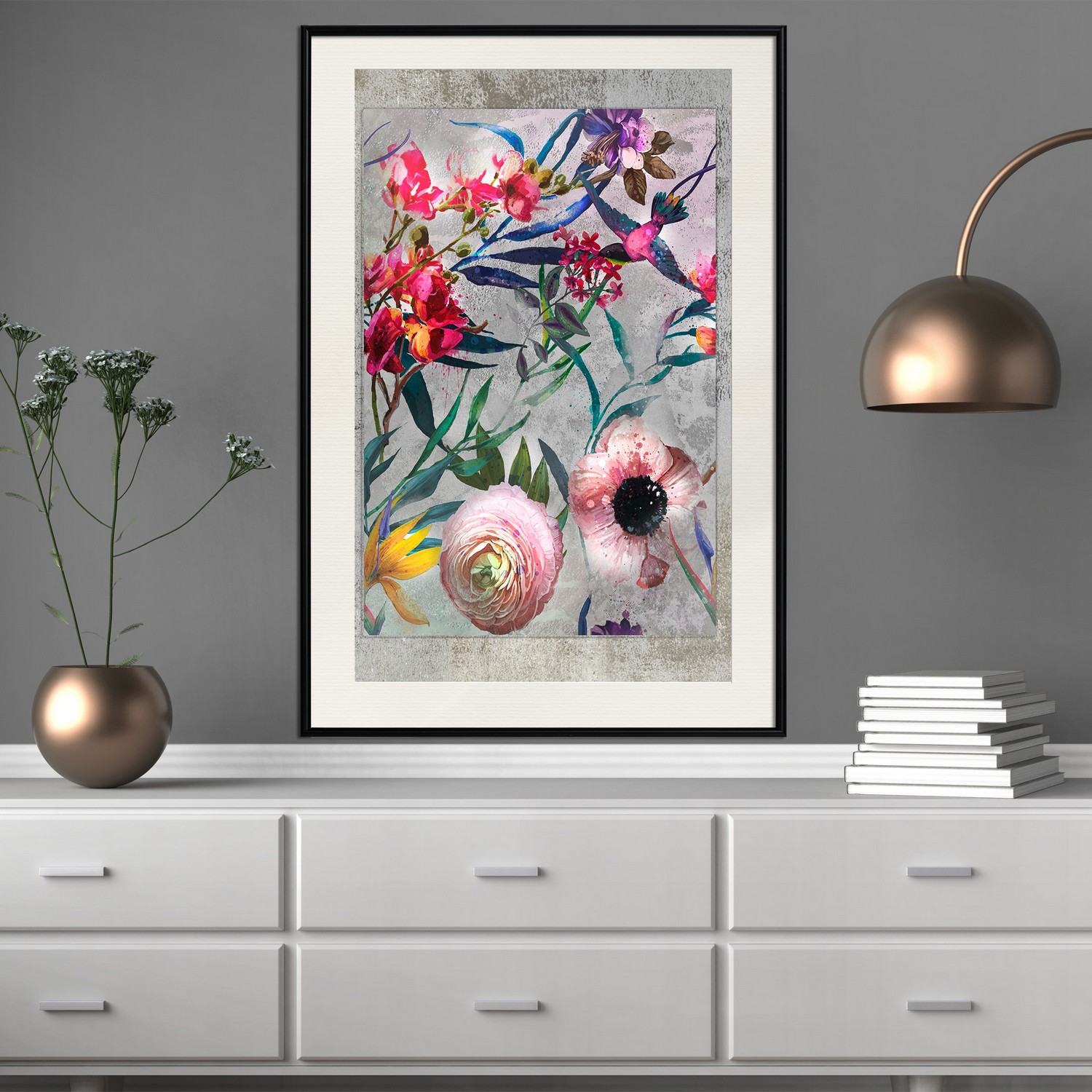 Poster Artgeist Affisch Rustic Flowers