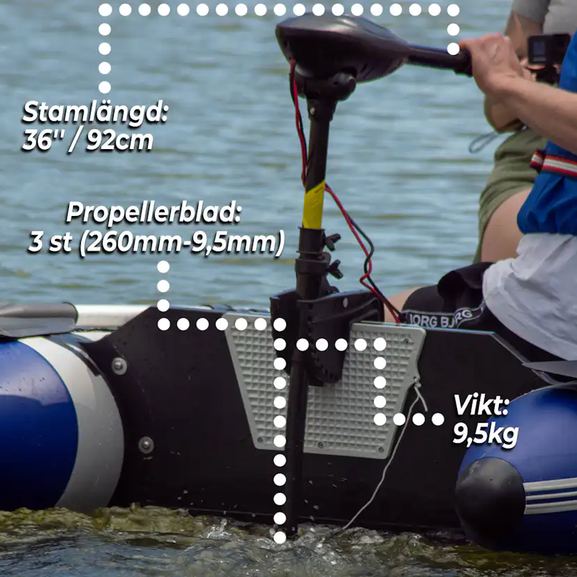 Elmotor Båt Deep Sea Elektrisk Cruise 55LBS