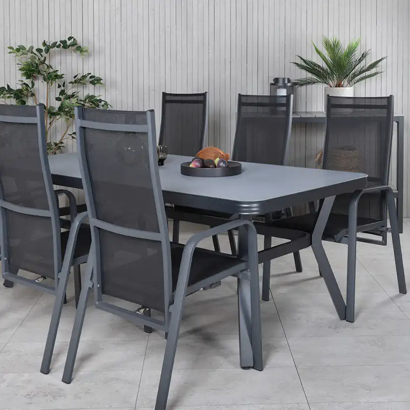Matgrupp Venture Home Vyn med 6 Curz Matstolar