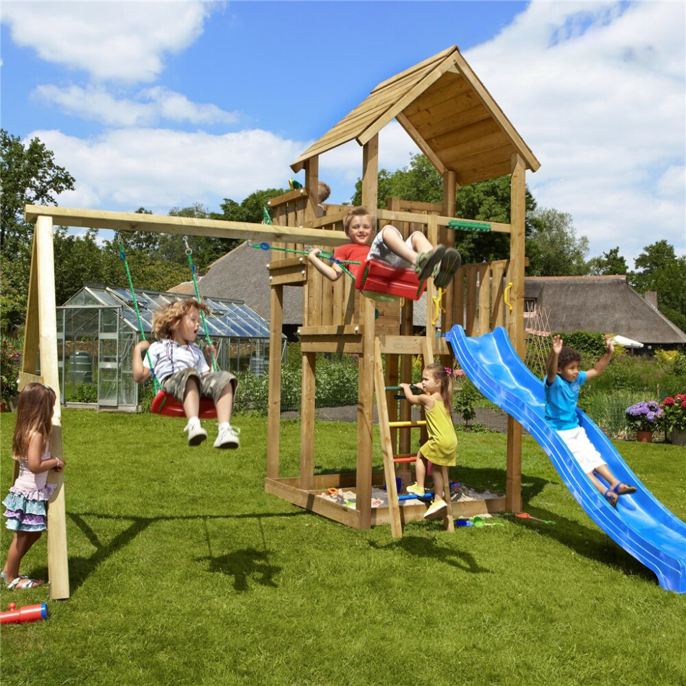 Lektorn Jungle Gym Palace inkl. Swing Modul X'tra och rutschkana
