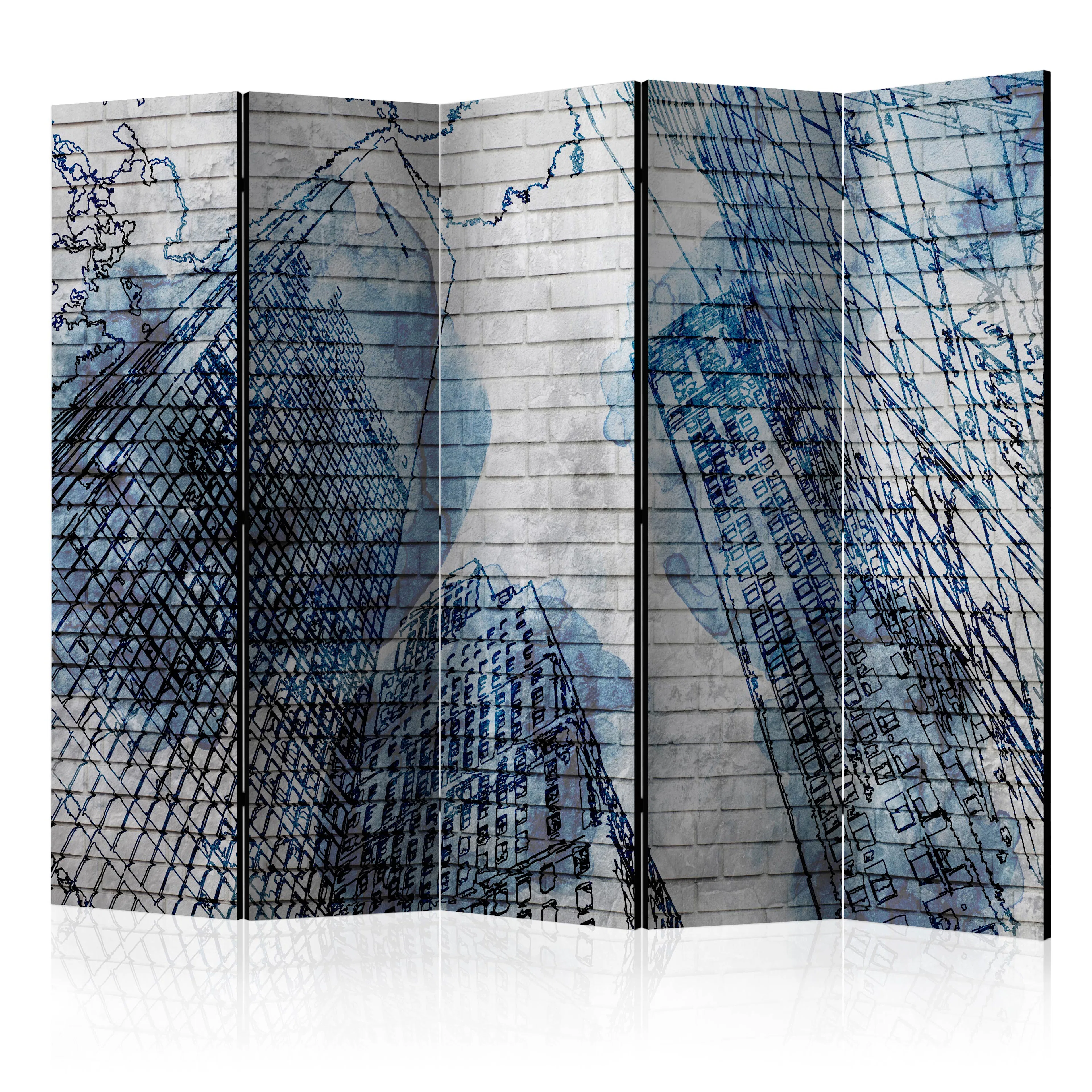 Rumsavdelare Skärmvägg Arkiio Inky New York II 225x172 cm
