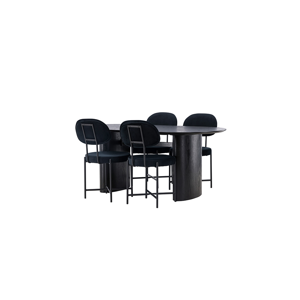 Matgrupp Venture Home Isolde med 4 st Stella stolar