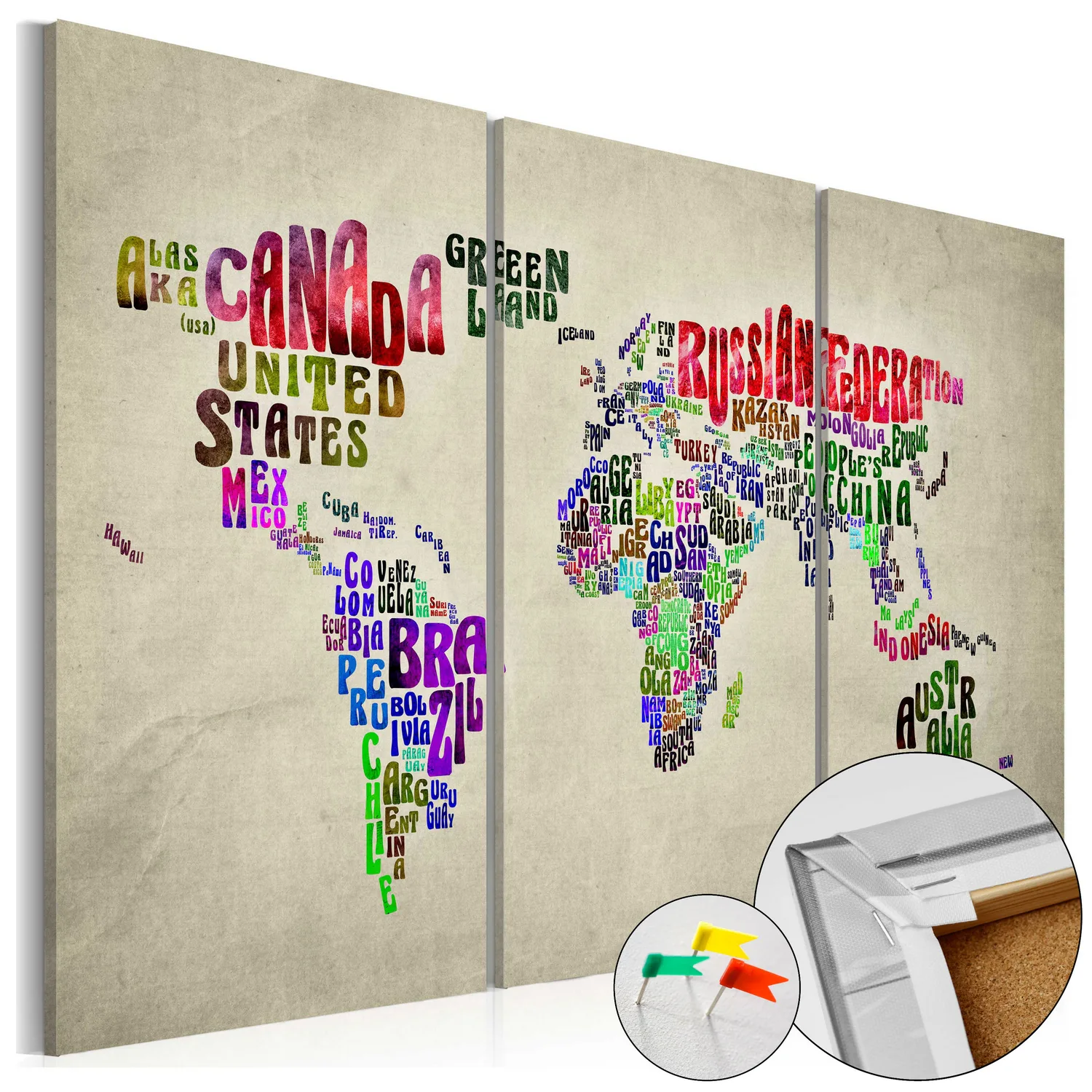 Anslagstavla Arkiio Colorful Countries