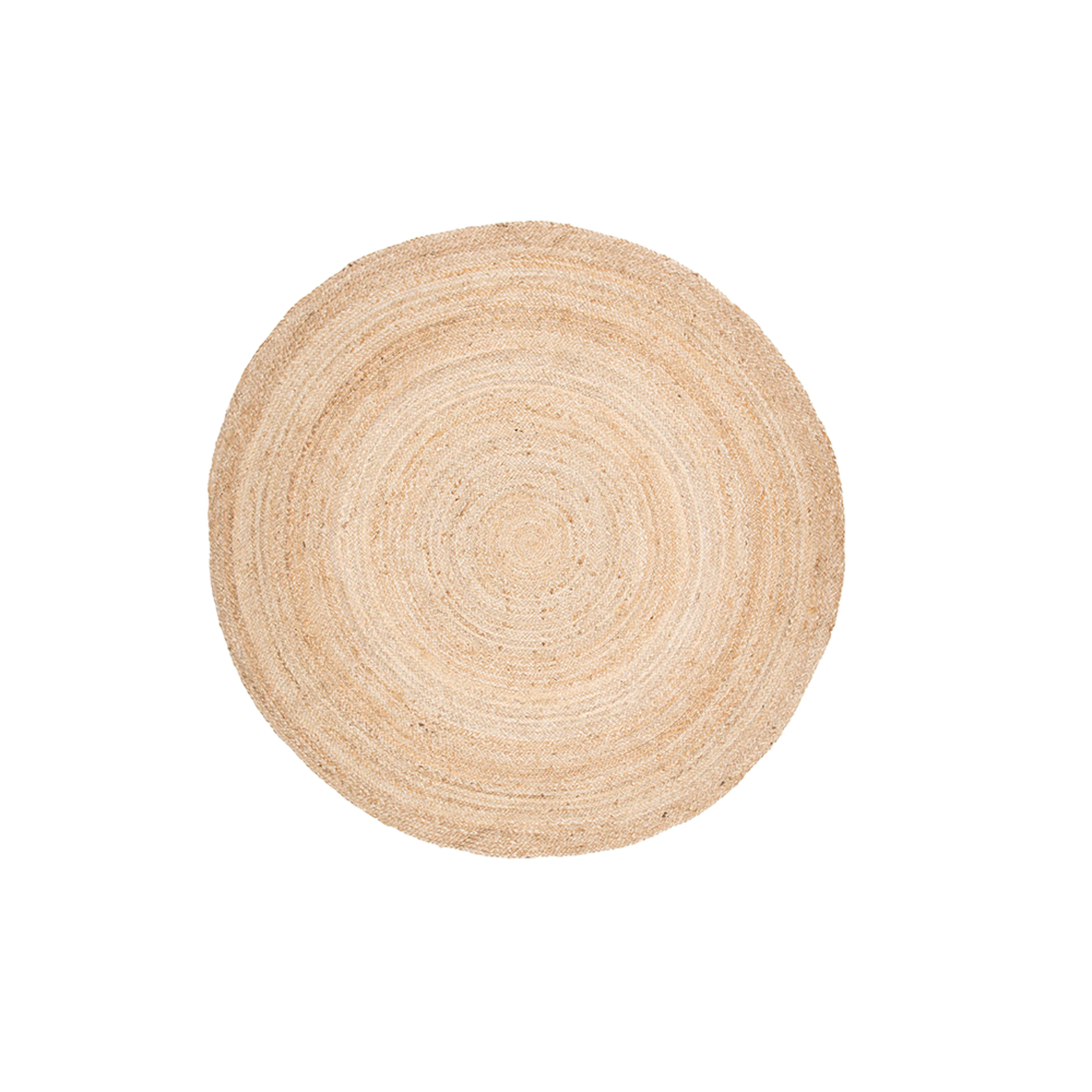 Oliver 100% jute - 200*200- -Round-Natural dark 200x200 cm