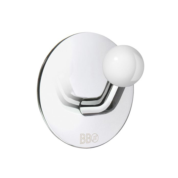 Handdukskrok Beslagsboden BK1085 Rostfri/Vit