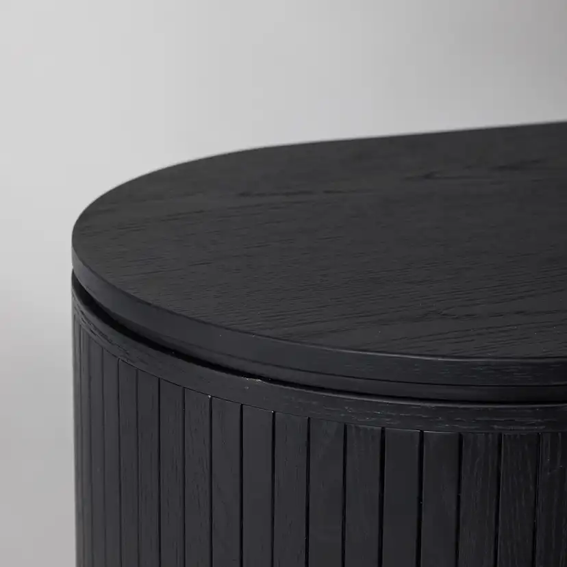 Mediamöbel Vind Fjällbacka Svart TV-Bänk/Sidobord MDF