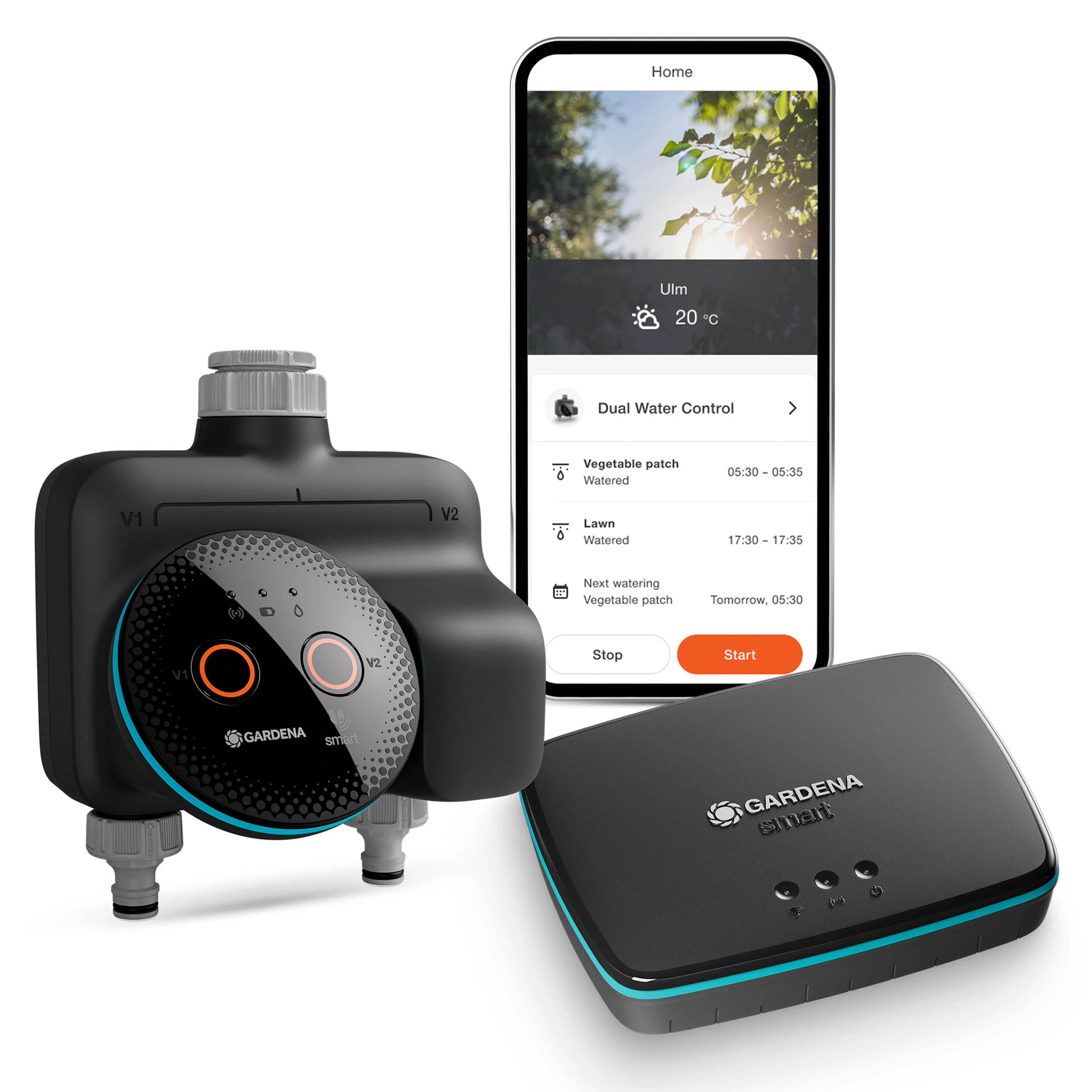 Bevattningsdator Gardena Smart Dual Set Med Gateway