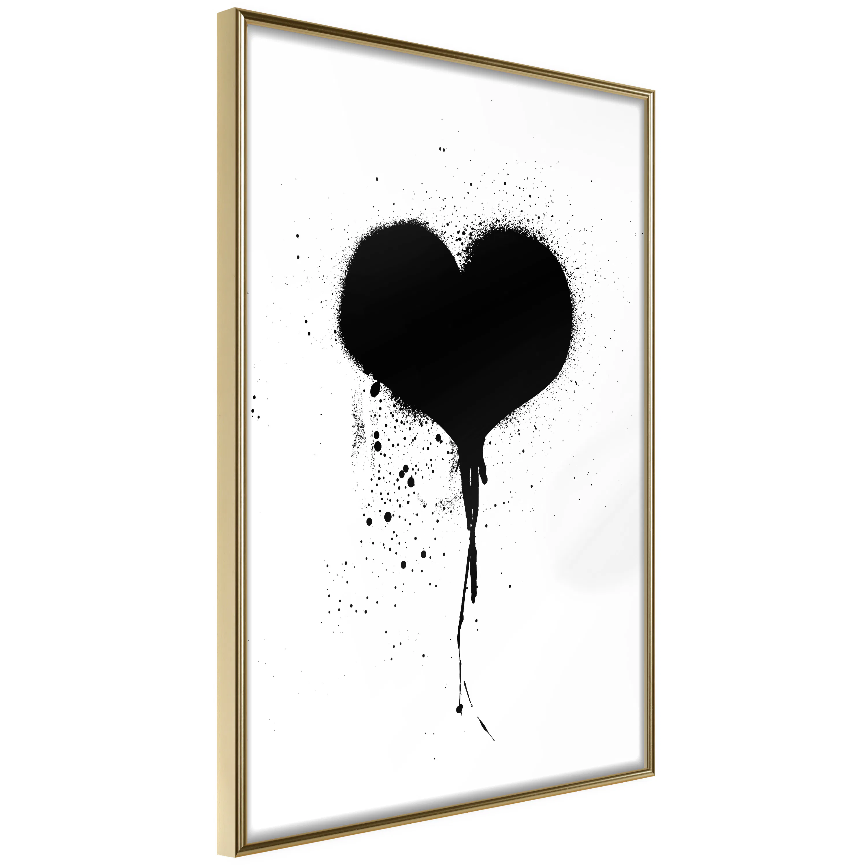 Poster Artgeist Affisch Destroyed Heart