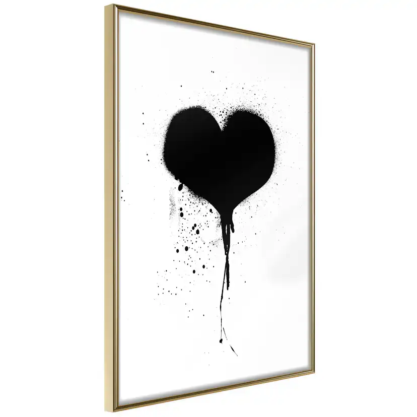 Poster Artgeist Affisch Destroyed Heart