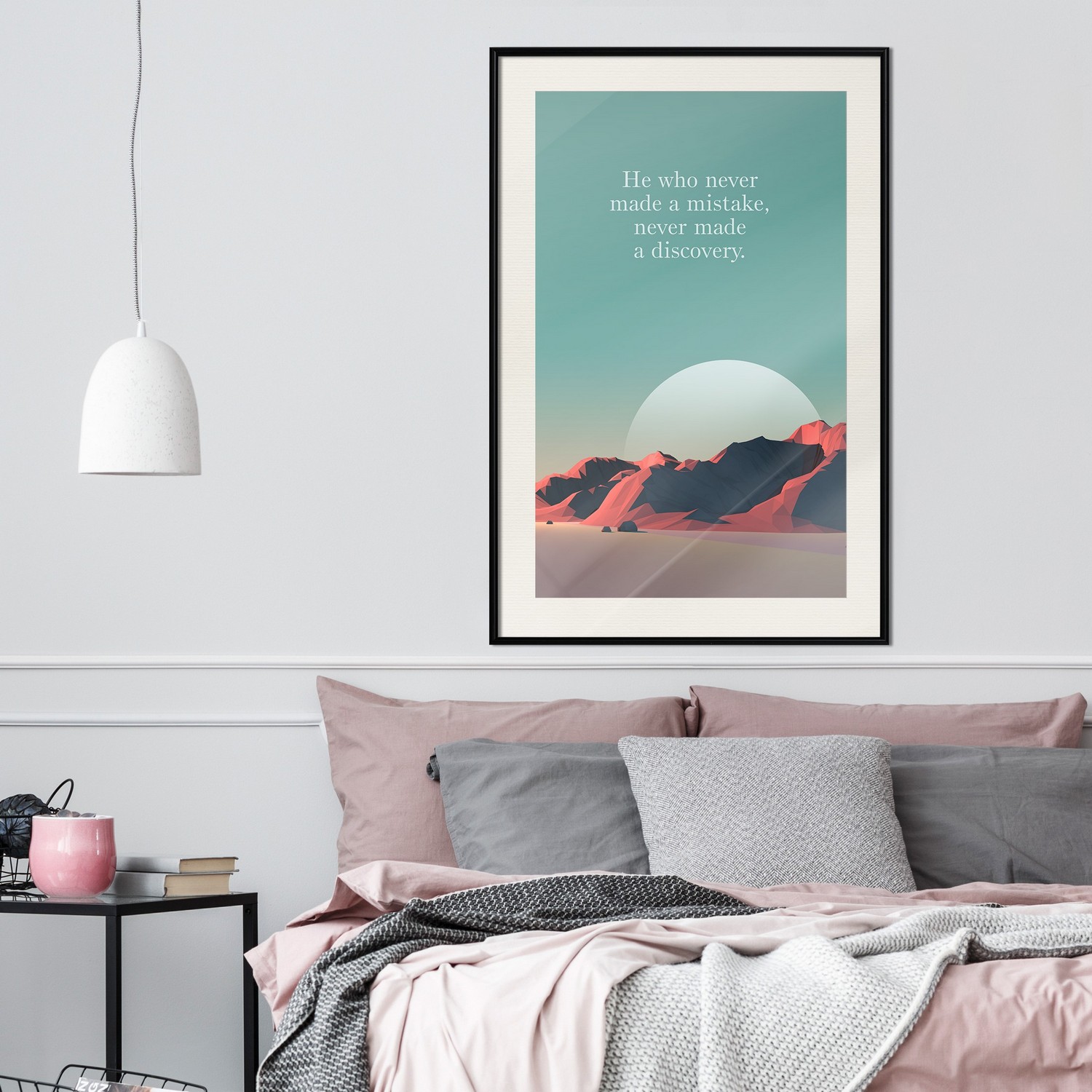 Poster Artgeist Affisch He Who Never Made a Mistake, Never Made a Discovery