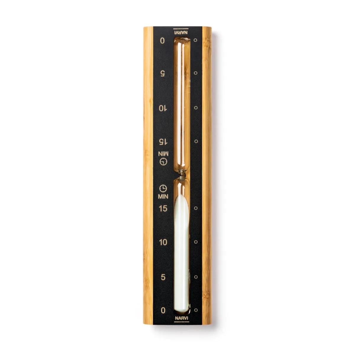 Narvi Sandur, bambu/svart alu 15 min - Svart/Bambu