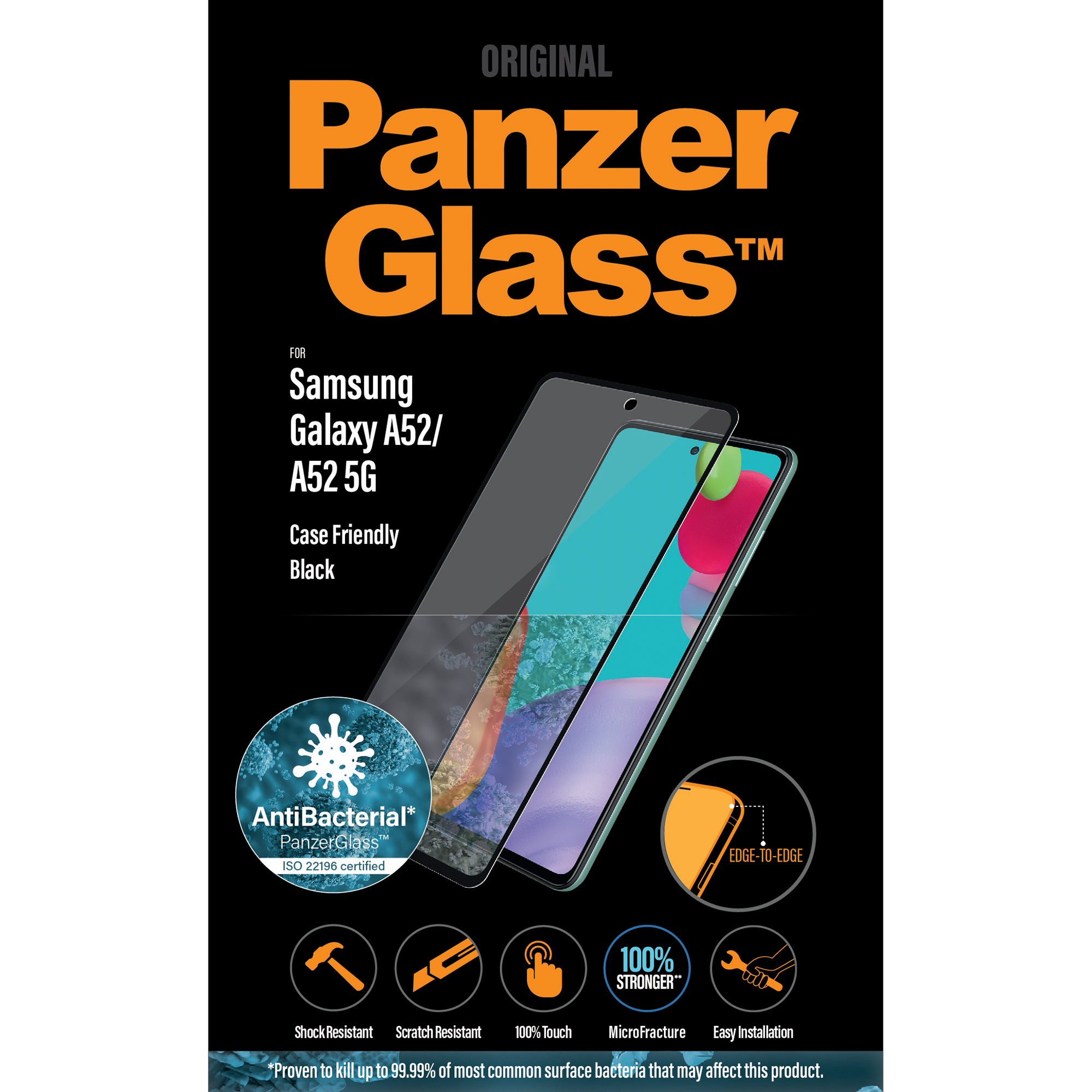 Skärmskydd Panzerglass Samsung Galaxy A52/A52 5G Case Friendly