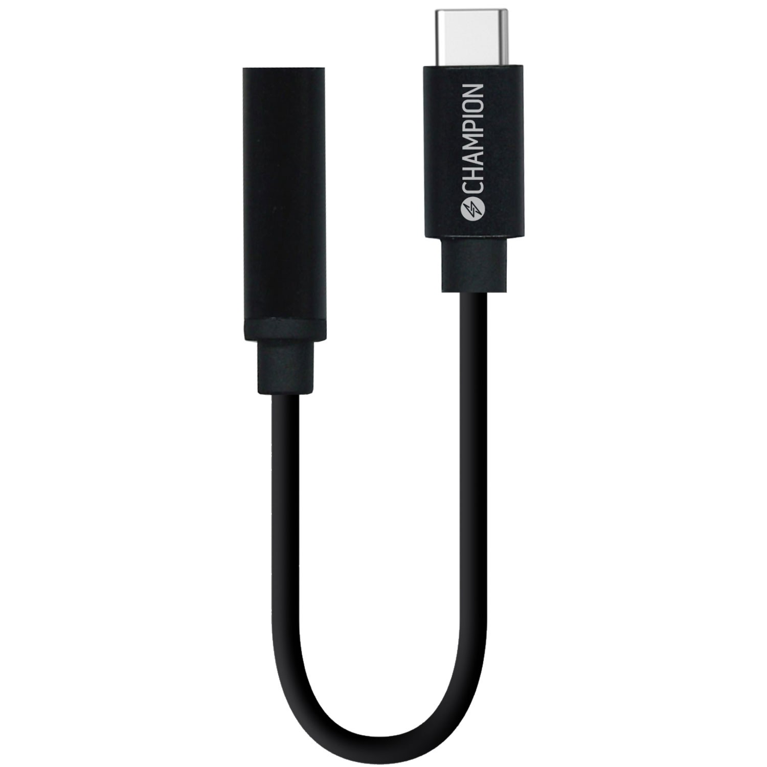 Adapter Champion USB-C till 3,5mm DAC Svart