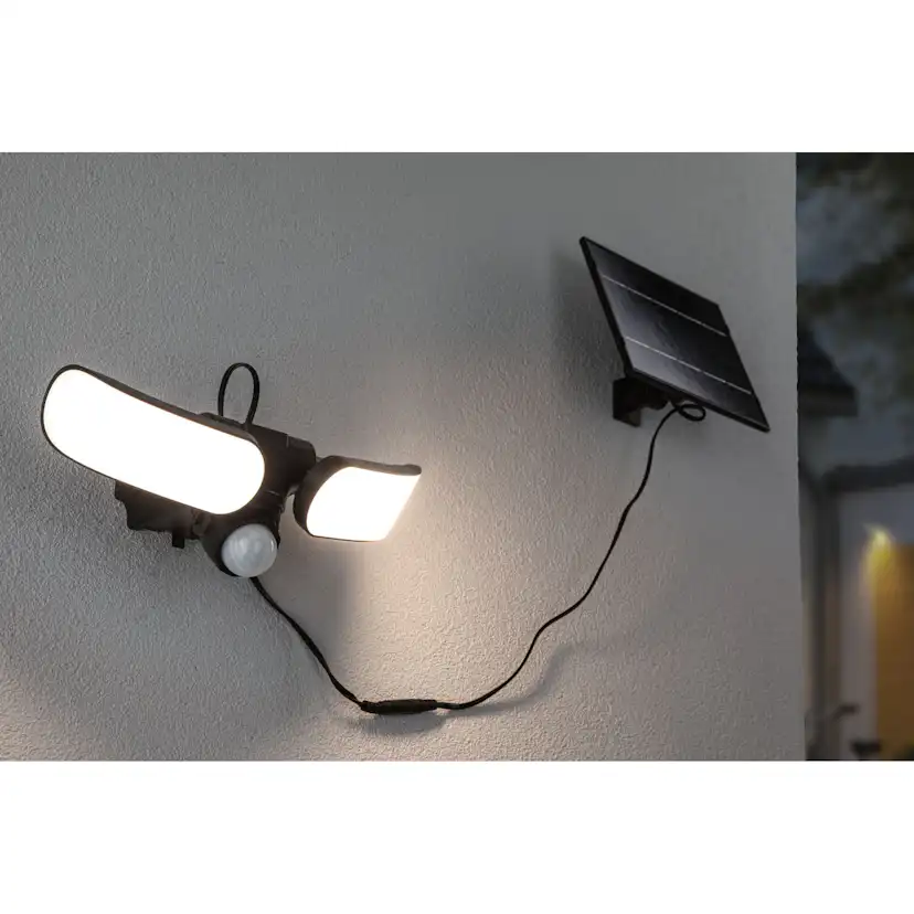 Fasadbelysning Solcell Paulmann Sonlig LED med Skymningsstyrd rörelsedetektor IP65