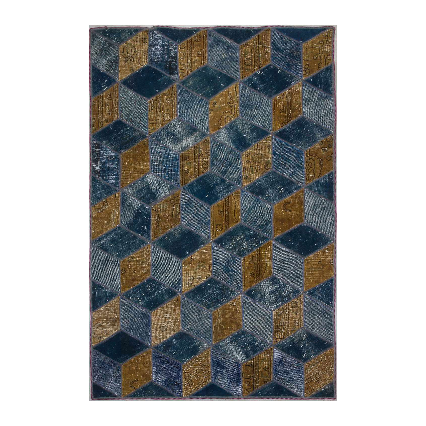 Persisk Patchworkmatta D-sign Handknuten 750644