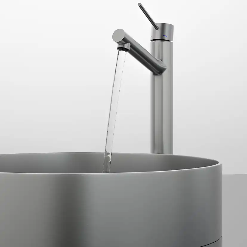 Tvättställsblandare Scandtap Steel Vector High