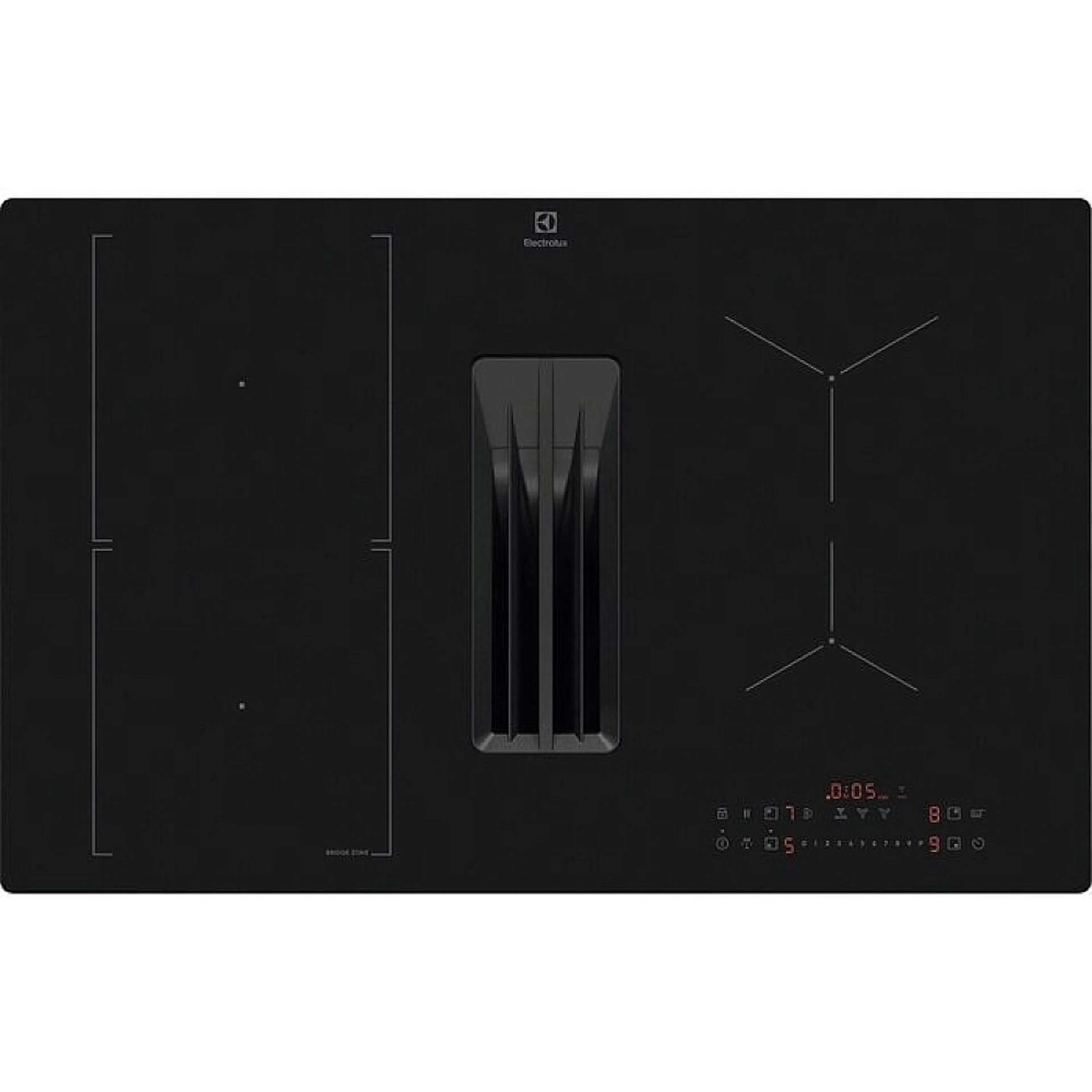 Induktionshäll Electrolux HHOB8T0MC med Integrerad Fläkt