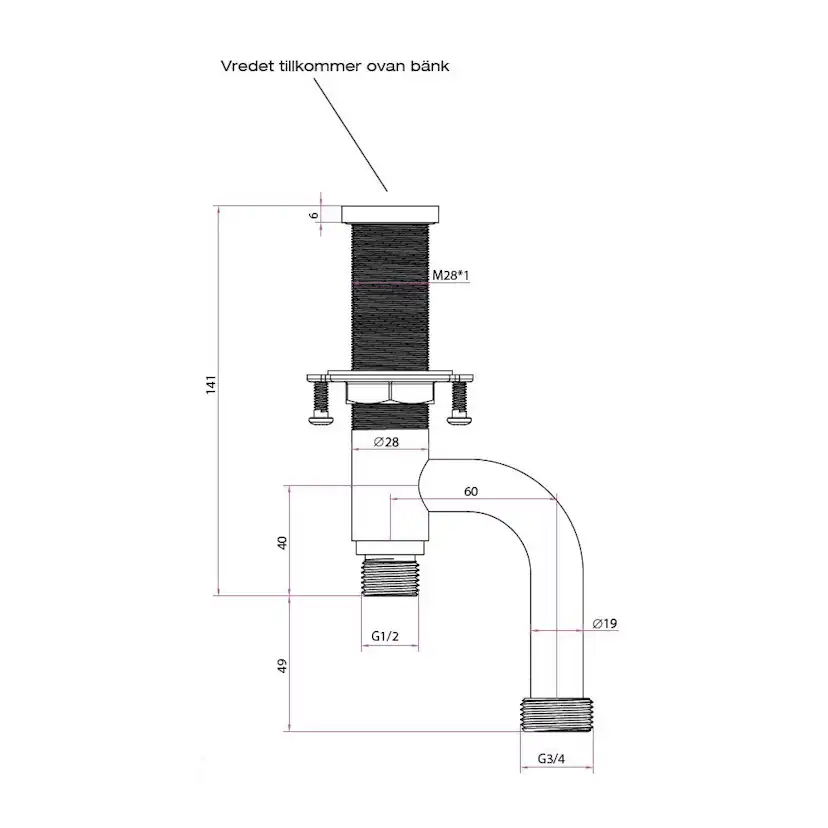 Diskmaskinsavstängning Strand Stainless DM-102