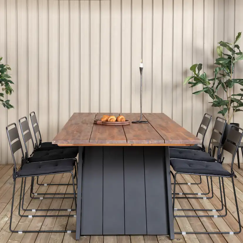 Matgrupp Venture Home Doni med 6 Legi Matstolar
