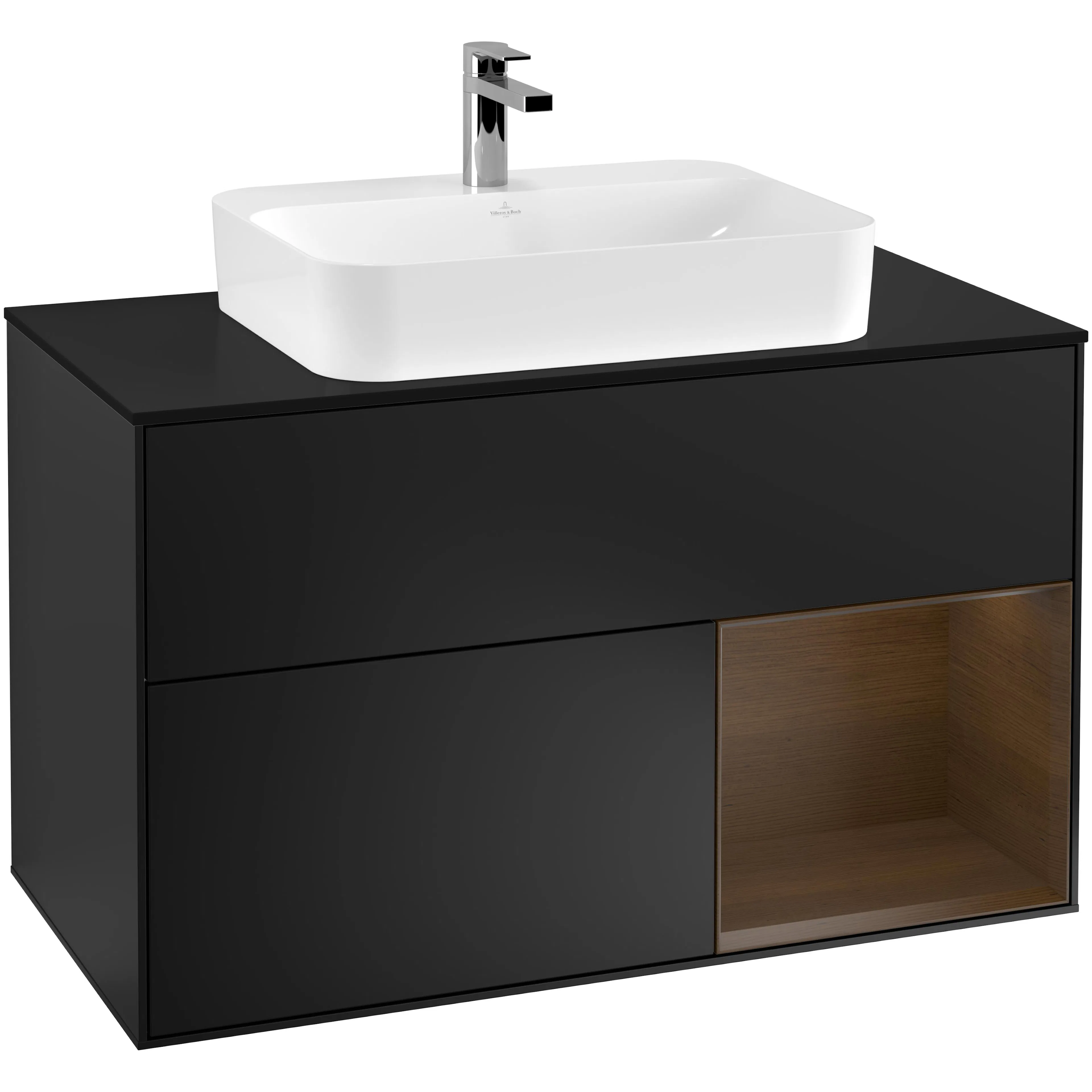 Tvättställsskåp Villeroy & Boch Finion med 2 Lådor Hylla och Bänkskiva för Ytmonterat Tvättställ