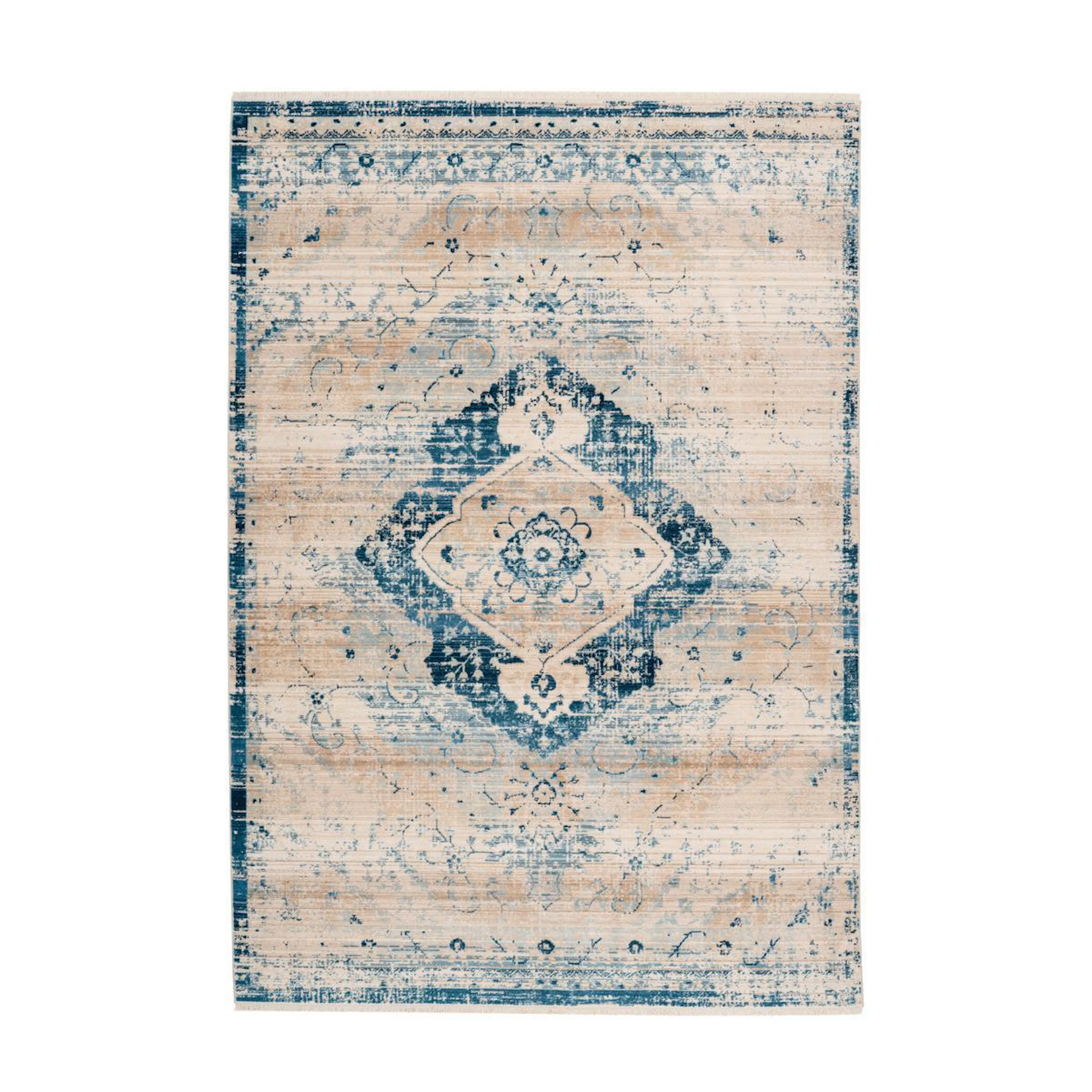 Gandeer Matta Lond Creme/Blå 200x290 cm 200x290 cm