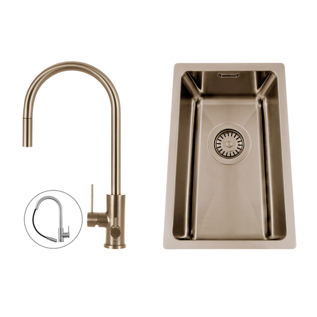 Diskho Nordic Tech Titan 230 X med Köksblandare Scandtap Steel Accent D