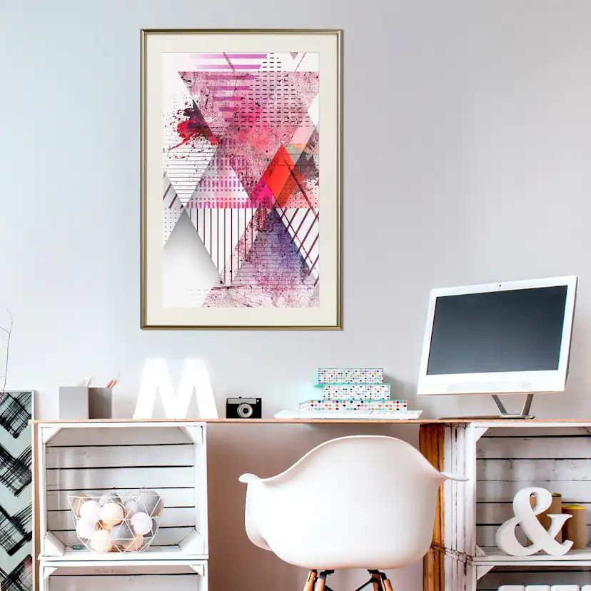 Poster Artgeist Affisch Abstract Triangle