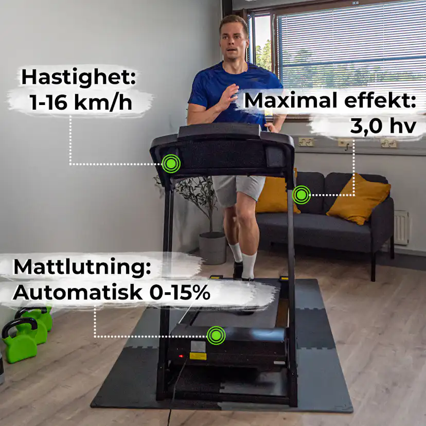 Löpband Core 3000 för Hemmagym