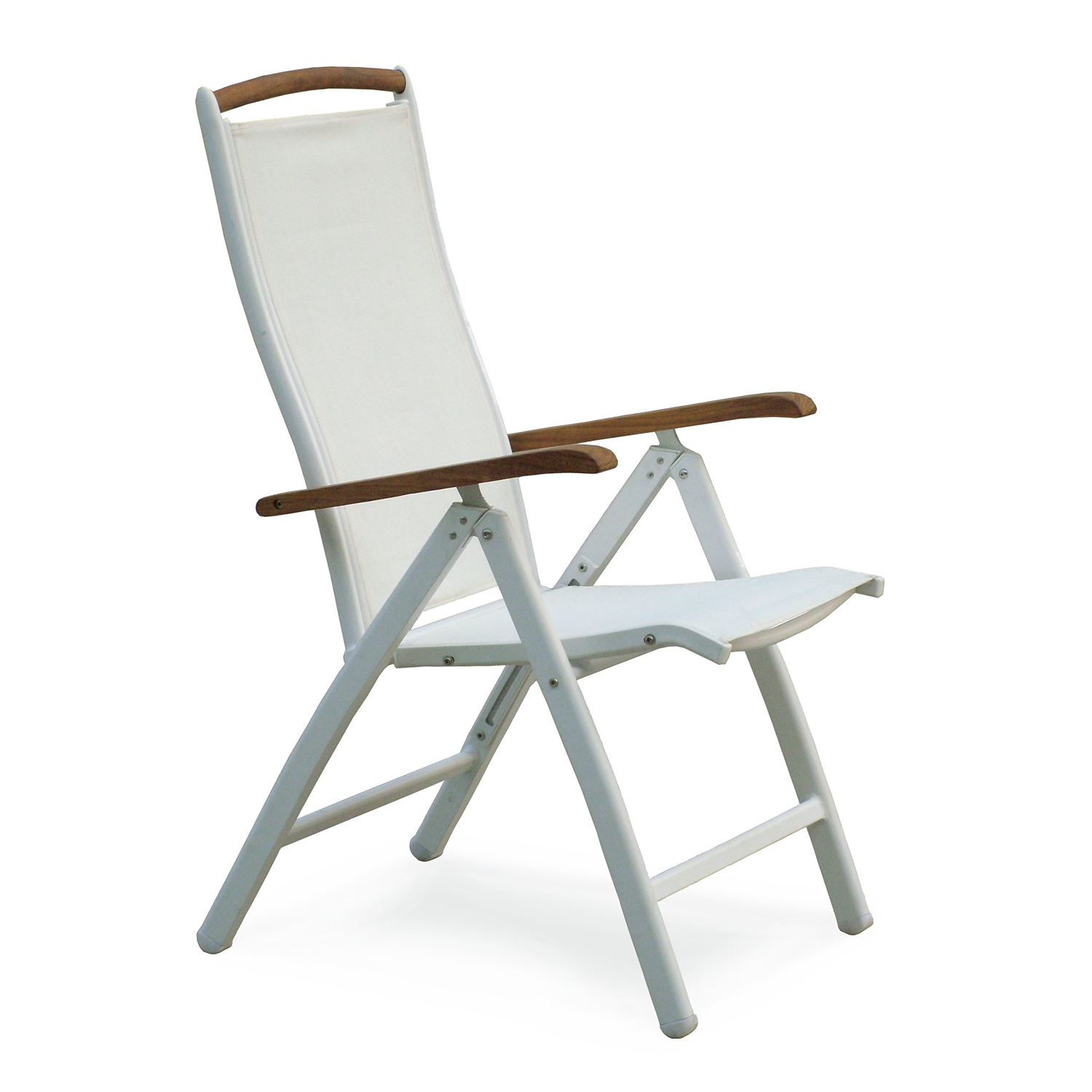 Nydala positionsfåtölj vit Vit/Teak