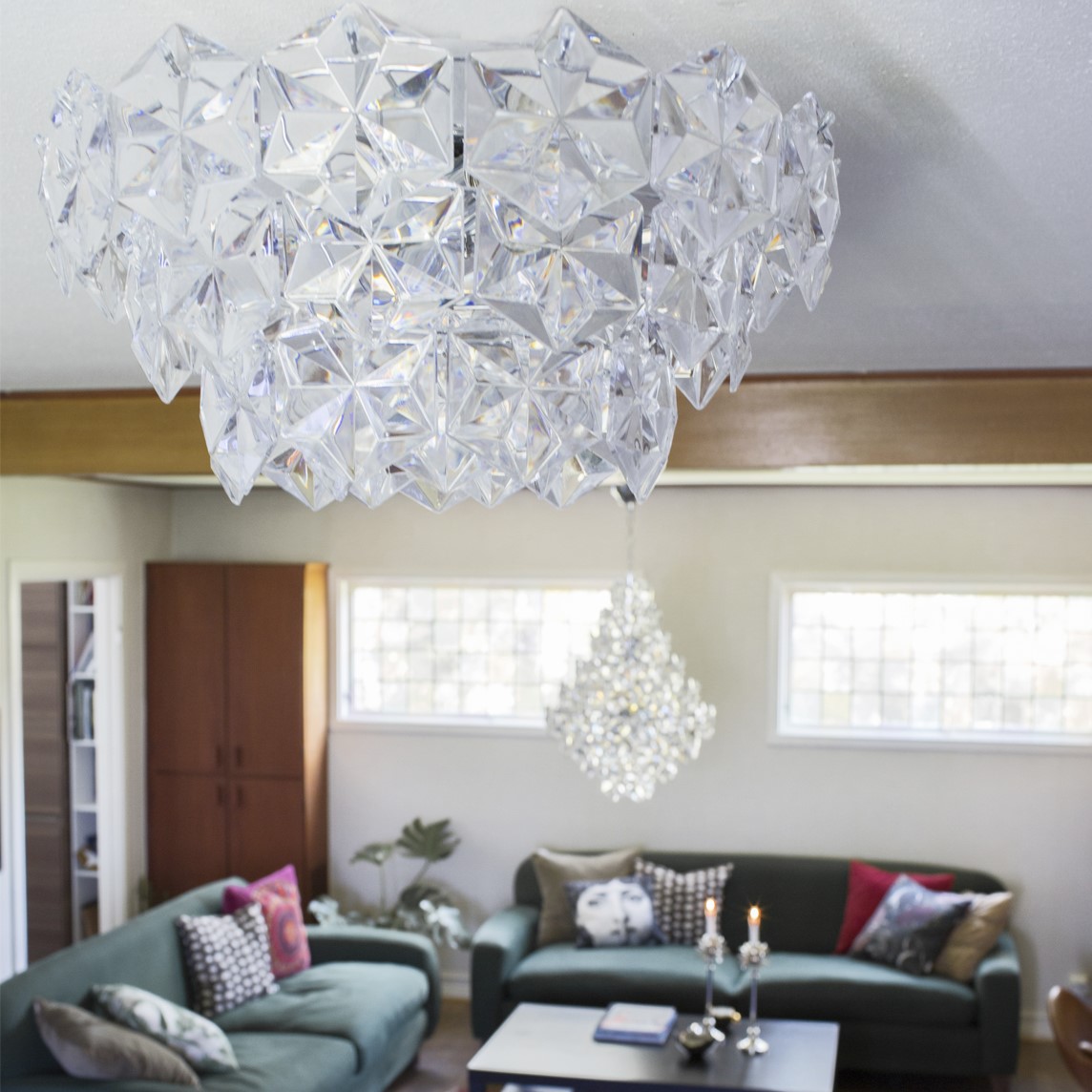 Plafond By Rydéns Monarque Ø50 cm Krom/Klar