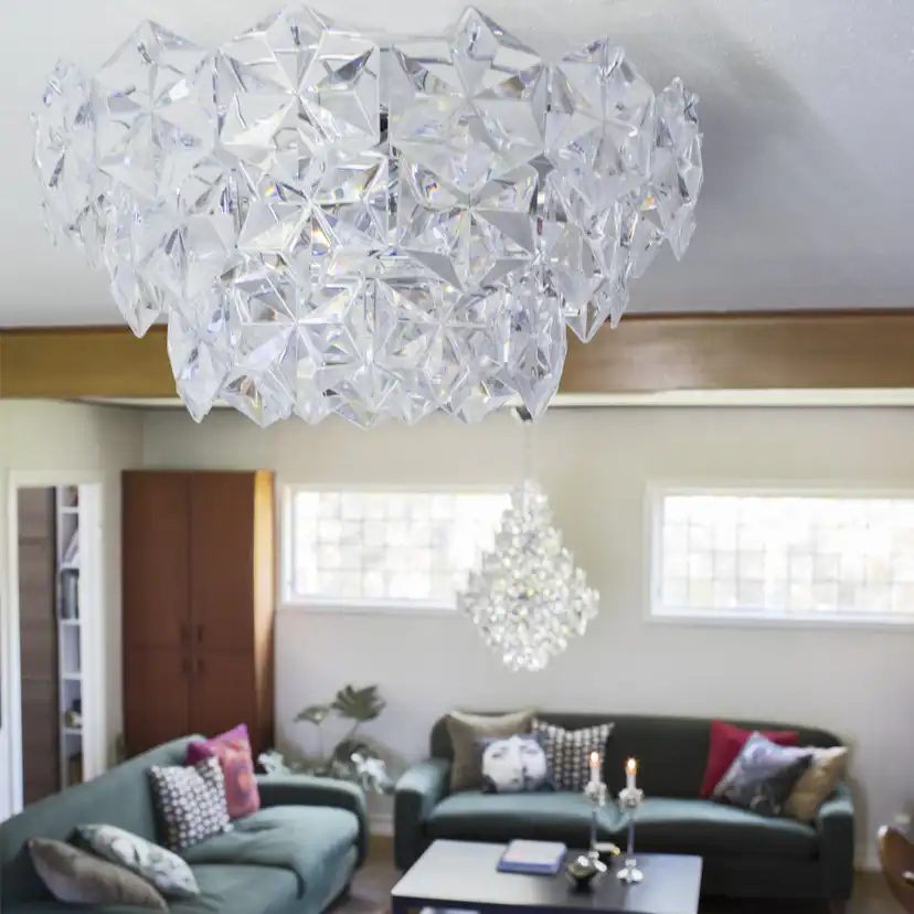 Plafond By Rydéns Monarque Ø50 cm Krom/Klar