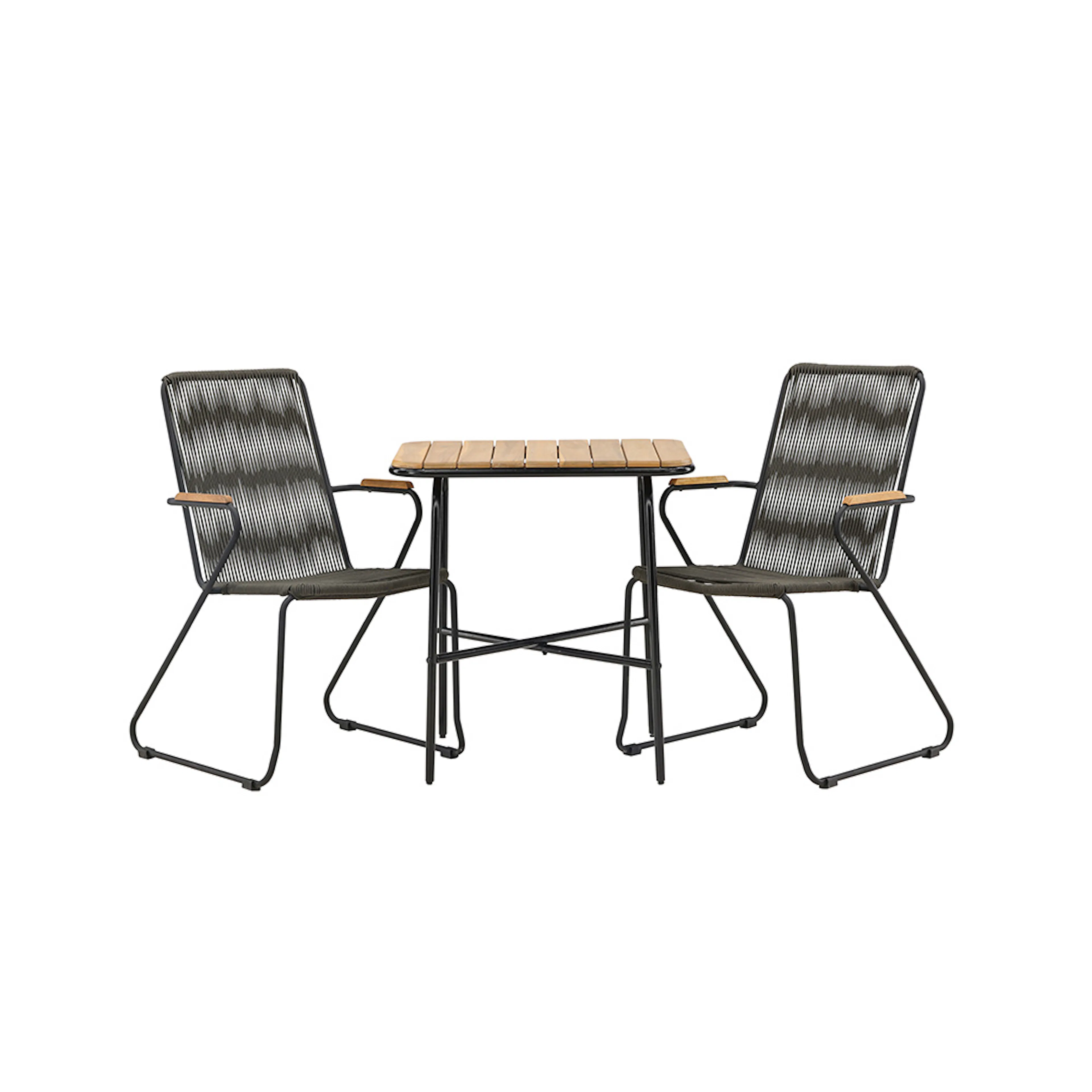 Holmbeck Cafetable Stål - Black / Rectangular 55*70*74 +Bois Svart