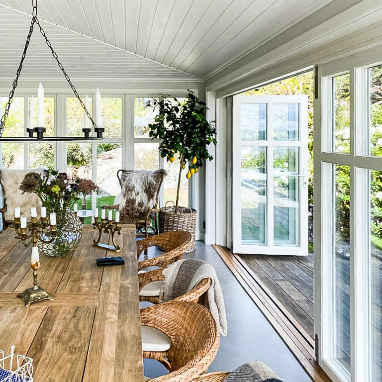 Vikdörr Vilenta Åre Trä/Aluminium 6-Delat