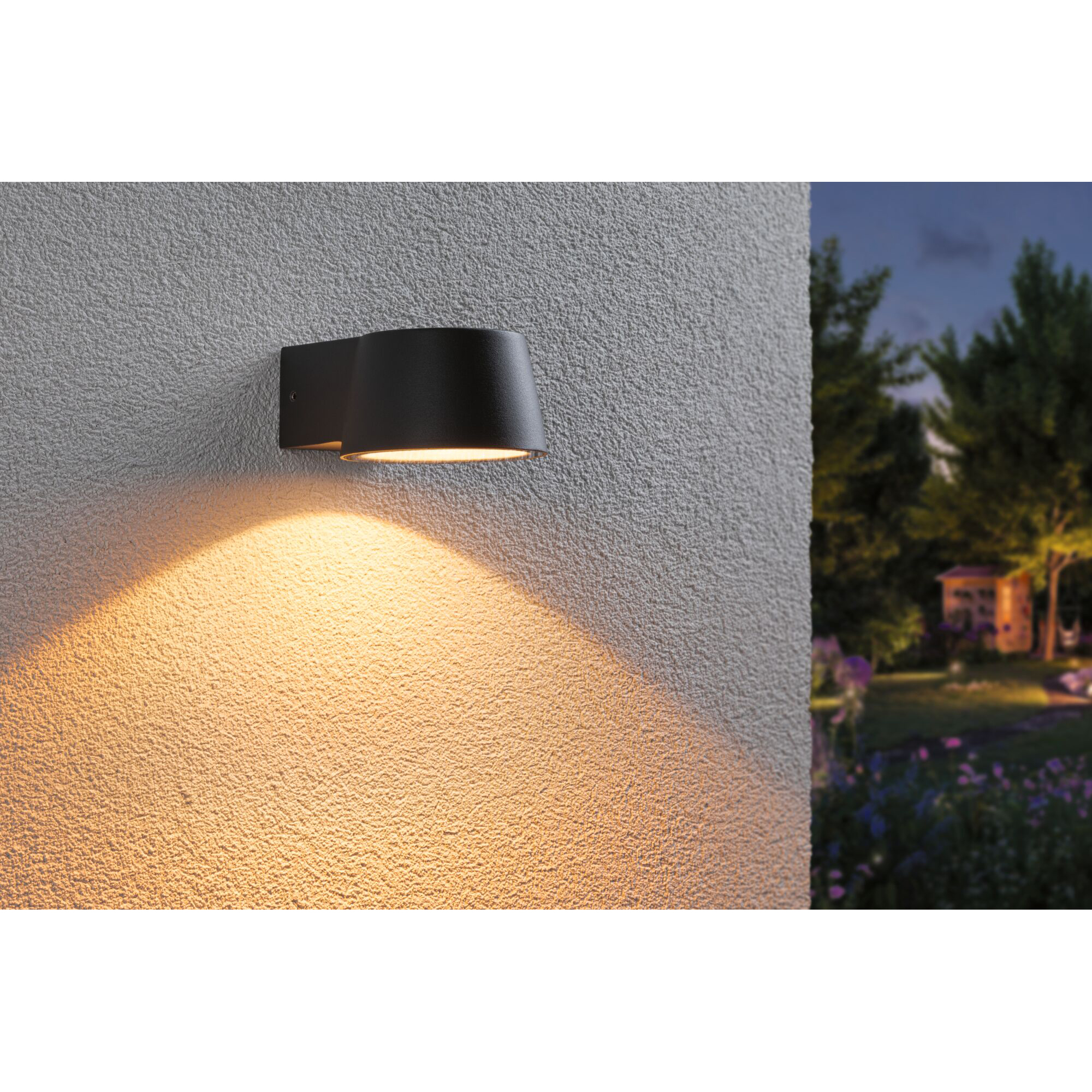 Fasadbelysning LED Paulmann Capea IP44 230V Design: utan Skymningsstyrd Rörelsedetektor, Ljus: Gold Light (insektsvänlig)