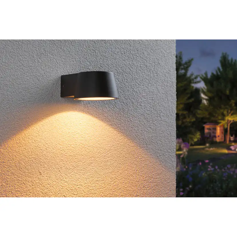 Fasadbelysning LED Paulmann Capea IP44 230V Design: utan Skymningsstyrd Rörelsedetektor, Ljus: Gold Light (insektsvänlig)