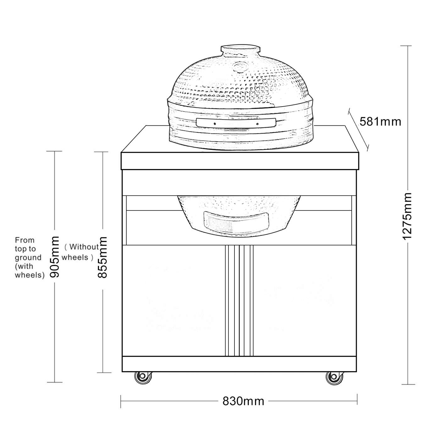 Modul med Kamado Myoutdoorkitchen